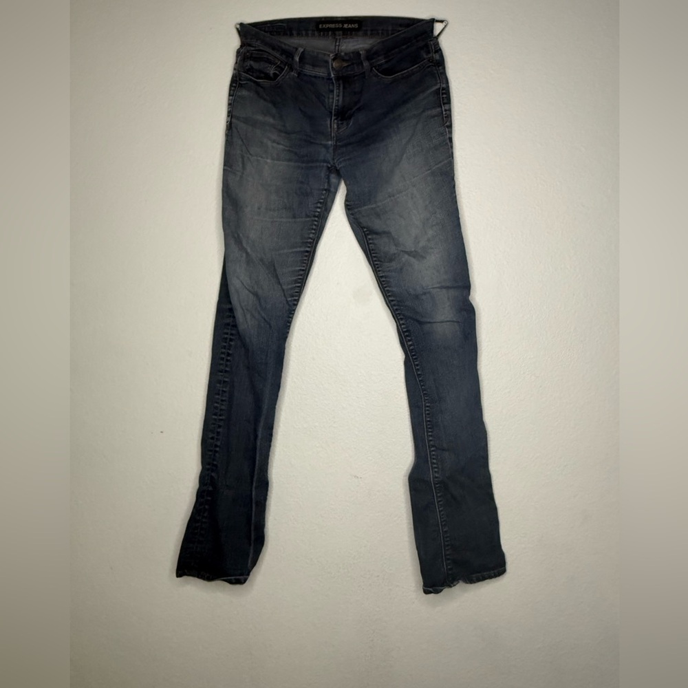 Express Dark Wash Women's Jeans - Stretch Skinny